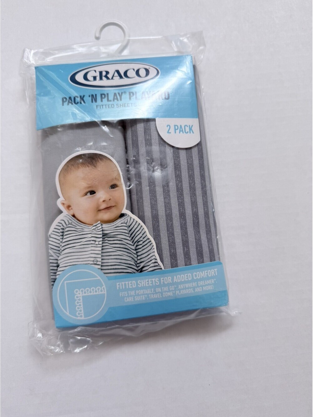 Graco Pack N Play Playard Fitted Sheets Pack of 2 Size 39 in x 27 in New